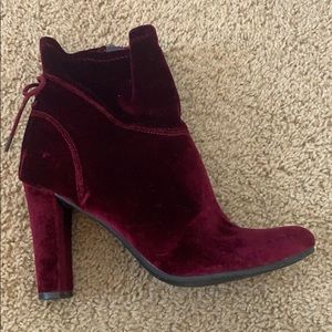 velvet booties